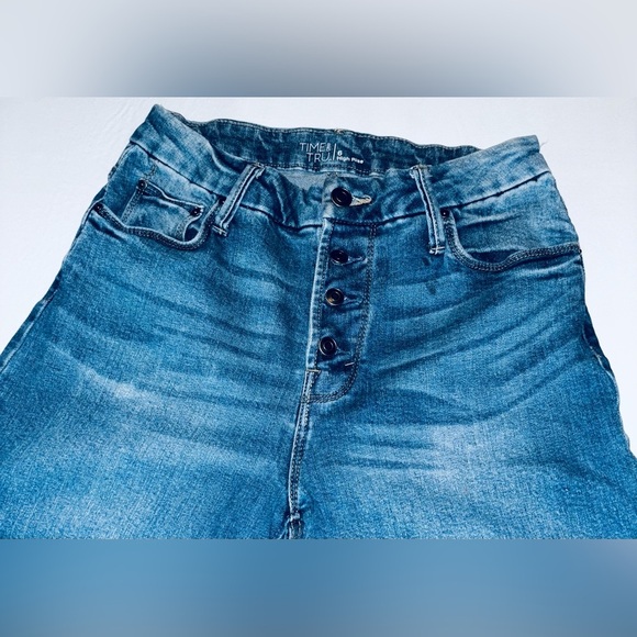 Time and Tru Dark Blue Flare Jeans - Picture 4 of 7